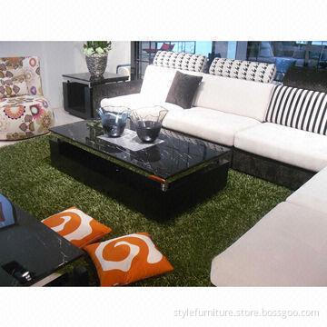Rectangle table with marble top and MDF frame
